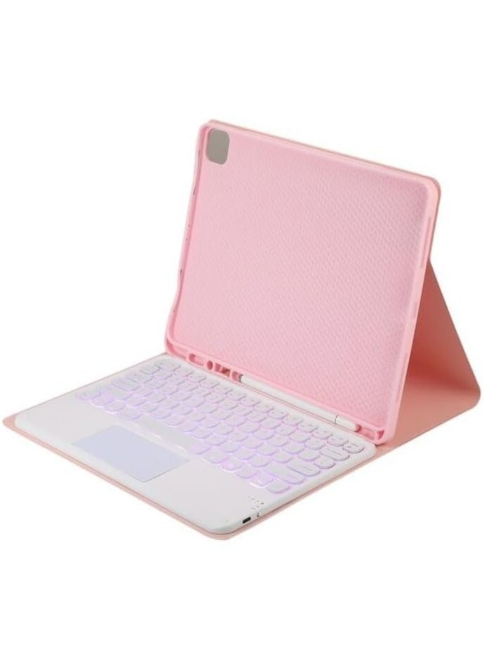Keyboard Case Compatible With Samsung Galaxy Tab S8 Ultra 14.6 Inch 2022 With Pen Holder,7 Color Backlit Keyboard With Touchpad + Mouse,PU Stand Cover For Tablet - Image 2